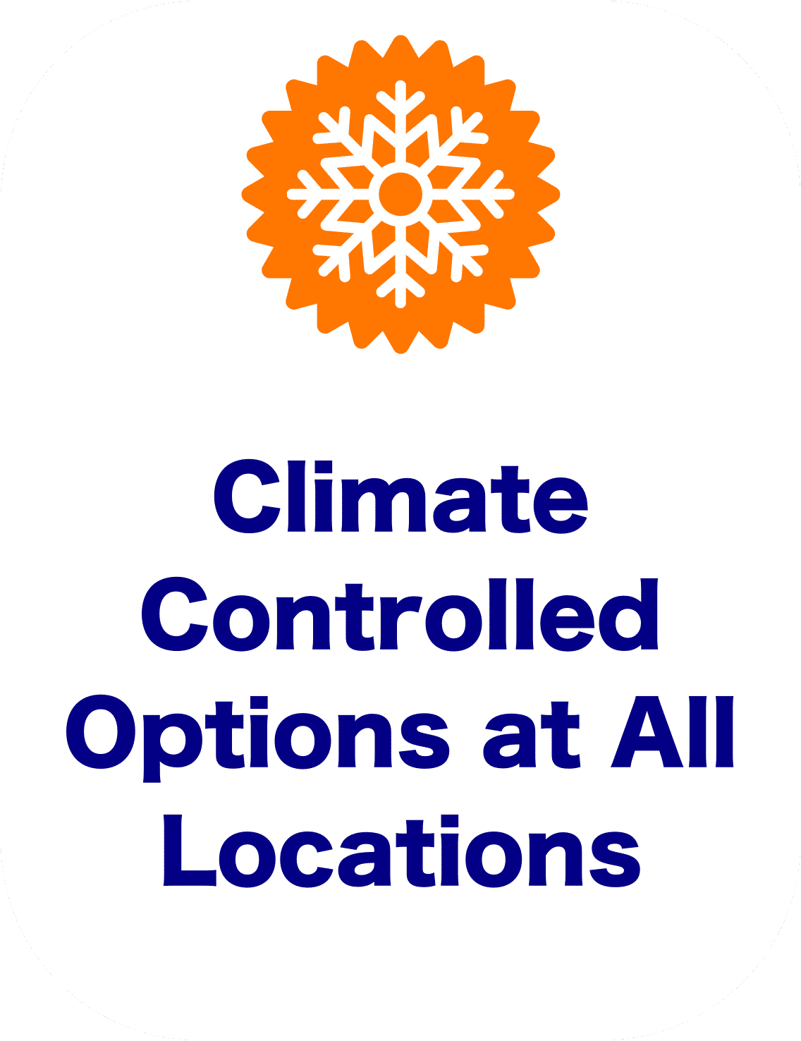 Climate Controlled Options at All Locations