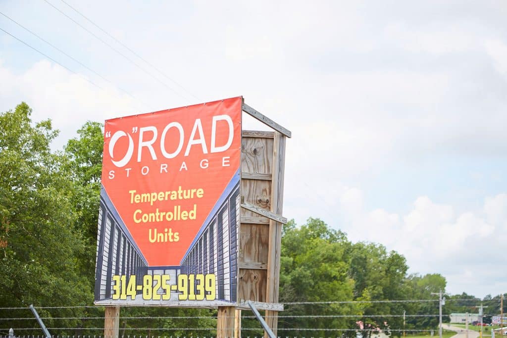 O Road Storage Sign from Road